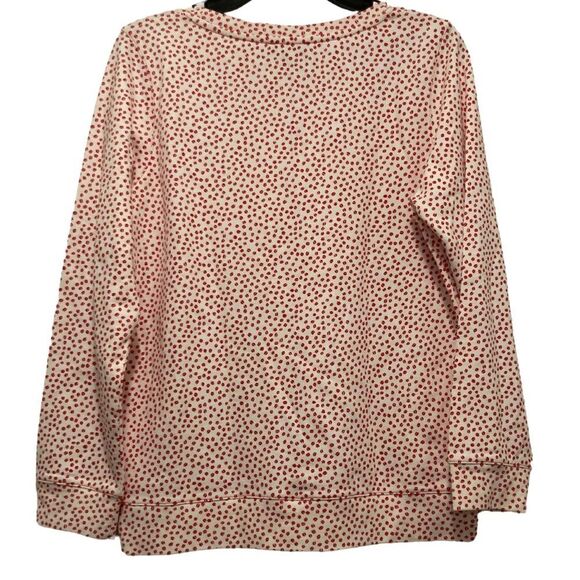 A.P.C. Red and White Coffee Bean 3/4 Sleeve Crewneck Pullover - Picture 5 of 11